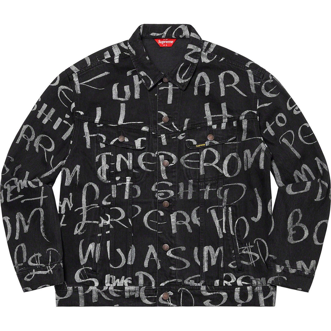 Black Ark Denim Trucker Jacket view 3